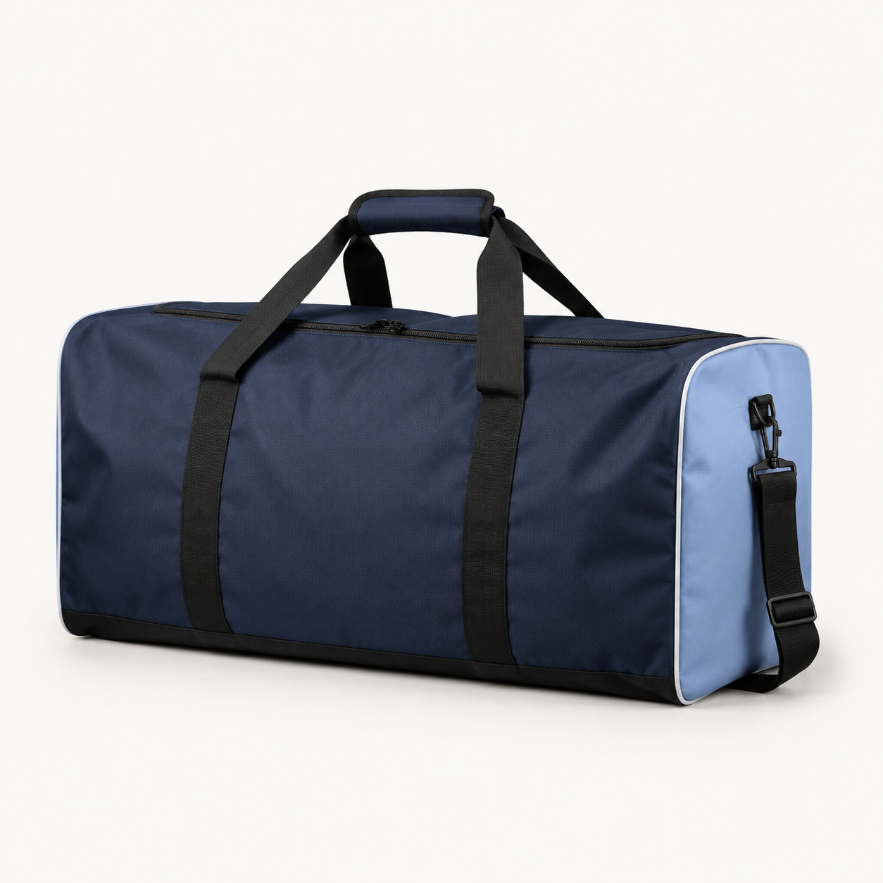 Custom Navy & Ice Blue Hockey Team Bag — AI design concept