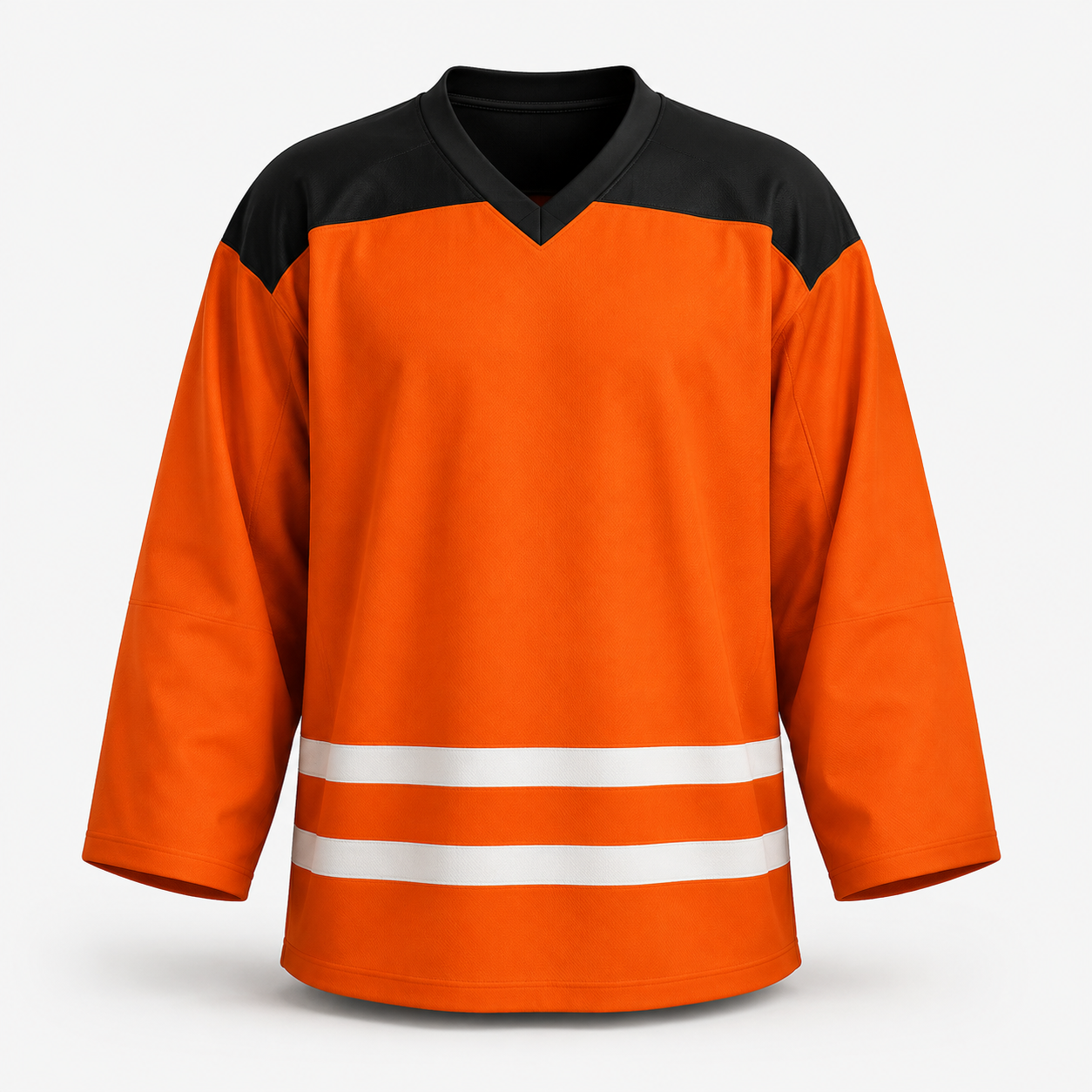 Custom Orange & Black Hockey Jersey — AI design concept